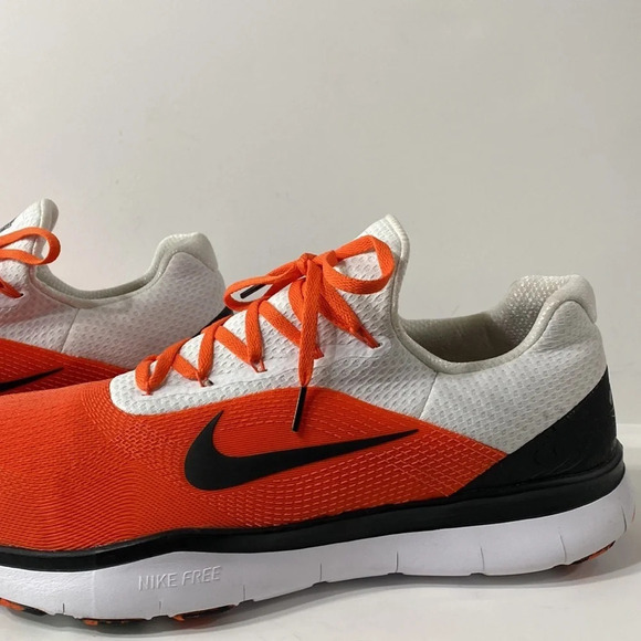 Nike Men’s Orange Free Trainer V7 Oklahoma State Low Top Lace Up Sneakers Sz 17 main image 4